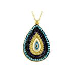 Bilezikhane Damla Göz Kolye 3.64 Gram 14 Ayar Altın