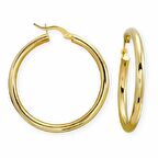 Bilezikhane Küpe Oval Halka 3,67 Gram 14 Ayar Altın