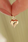 14 Ayar Kalp Altın Kolye Ucu