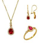 Bilezikhane Mini Yakut Set 6,27 Gram 14 Ayar Altın