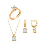 Bilezikhane Tektaş Üçlü Set 7.10 Gram 14 Ayar Altın