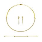 Bilezikhane 14 Ayar Altın Oval Nişan Takımı 2 Sıra 26,00 Gram