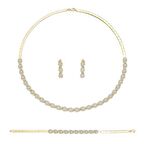 Bilezikhane 14 Ayar Çiçekli Dolunay Set 27.00 Gram