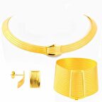 Bilezikhane Trabzon Hasır Set 94.00 Gram 14 Ayar Altın