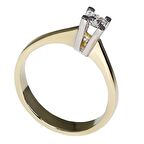 Bilezikhane Yüzük Tek Taş Sarı 3,37 Gram 14 Ayar Altın