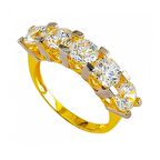 Bilezikhane Beştaş Kalp Motifli 14 Ayar Altın Yüzük