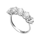 Bilezikhane 14 Ayar Beyaz Altın Swarovski Beştaş 3.25 Gram