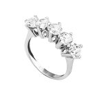 Bilezikhane 14 Ayar Beyaz Altın Swarovski Beştaş 3.80 Gram