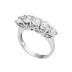 Bilezikhane 14 Ayar Beyaz Altın Swarovski Beştaş 3.90 Gram