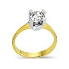 Bilezikhane Tektaş Altın Yüzük 14 Ayar Altın 3.00 Gram