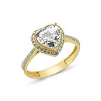 Bilezikhane 14 Ayar Altın Yüzük Kalpli 3.00 Gram