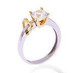 Bilezikhane Kalpli Tektaş 2,90 Gram 14 Ayar Altın Yüzük