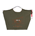 10. Yıl Özel Sınırlı Üretim Haki Shopper Çanta - Katlanabilir, Su Geçirmez, Pratik Tasarım