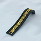 Yeni Sezon Vip Özel Seri Paslanmaz Çelik Çift Yaprak Model Altın Kaplama Kadın Bileklik