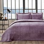 Taç Alvin Yatak Örtüsü Seti, Tek Kişilik Mürdüm