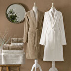 TAÇ BLİSS PURE COTTON AİLE  6'LI SET EKRU-KAHVE