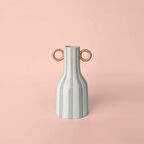 Linens Minella 14x13x26 cm Vazo Gri Mercan