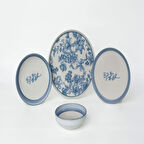 Pierre Cardin Isla Blue Porselen 24 Parça Yemek Takımı