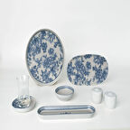 Pierre Cardin Isla Blue Porselen 28 Parça Kahvaltı Takımı