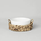 Linens Straw Porselen 22,6x8,5 cm Sunum Kasesi