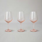 Linens Coral 3'lü 435 ml Kadeh Somon