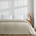 Taç Monet Pamuk Tek Kişilik Pike Vizon