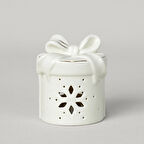 Linens Gift Roller 9x8x11 cm Ledli Dekor Ekru