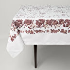 Linens Tale 150x250 cm Masa Örtüsü Mürdüm