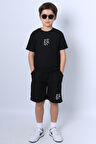 ERKEK ÇOCUK ŞORTLU TAKIM BASKILI DUBLE PAÇA F22
