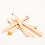 Ahşap Mum Fitili ve Yapışkanlı Fitil Sehpası 50 Adet ( 15mm x 100mm x 0,5mm )