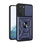 Gpack Samsung Galaxy S23 Kılıf Sert Silikon Tank Aramid Sürgülü Vega Yüzüklü