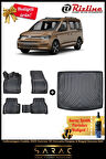 Volkswagen Caddy 2020 Sonrası 3d Havuzlu Paspas & Bagaj Havuzu Seti(HEDİYELİ!)