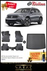 Volkswagen Tiguan 2016-2023 3D Havuzlu Paspas & Stepneli Üst Bagaj Havuzu Seti+(HEDİYELİ!)
