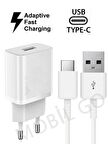 Samsung Galaxy Uyumlu Type-c Hızlı Şarj Aleti Cihazı A20 A30 A50 A70 A31 A51 A5 A7 (2017) Beyaz Renk