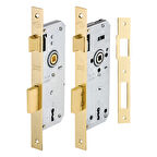 Kale 151/R40 Ekstra Gömme ROZET DELİKLİ Kapı Kilidi Tek Anh.Rulm.40mm OVAL-NİKEL