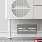 15*23 cm Ayarlanabilir (Beyaz) Destek Ayağı Mobilya Kanepe Baza Koltuk Dolap Ayağı