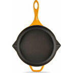 HOSSEVEN HS Y KTV 28 YUVARLAK KIZARTMA TAVA 28 CM YARDIMCI KULPLU SARI