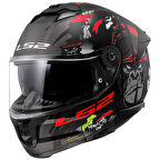 LS2 STREAM 2 A. MONKEY MAT SİYAH KASK XL