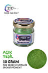 Sedefli Metalik Toz Pigment Boya / Açık Yeşil / Epoksi Için 10 GRAM