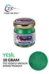 Sedefli Metalik Toz Pigment Boya / Yeşil / Epoksi Için 10  GRAM