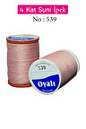 Oyalı 4 Kat Suni İpek İplik İğne Oyası Boncuk İpi Tığ Oyası No:539