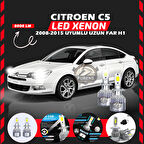 Citroen C5 2008-2015 Uzun Far Uyumlu Şimşek Etkili Led Xenon Performance Series H1