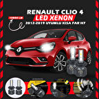 Renault Clio 4 2012-2019 Kısa Far Uyumlu Şimşek Etkili Led Xenon Premium Series H7