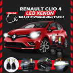 Renault Clio 4 2012-2019 Uzun Far Uyumlu Şimşek Etkili Led Xenon Light Series H1