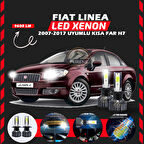 Fiat Linea 2007-2017 Kısa Far Uyumlu Şimşek Etkili Led Xenon Pro Series H7