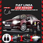 Fiat Linea 2007-2017 Uzun Far Uyumlu Şimşek Etkili Led Xenon Light Series H1