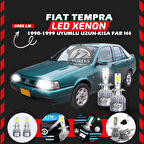 Fiat Tempra Uzun - Kısa Far Uyumlu Şimşek Etkili Led Xenon Performance Series H4