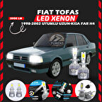 Fiat Tofaş Uzun - Kısa Far Uyumlu Şimşek Etkili Led Xenon Performance Series H4