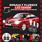 Renault Fluence 2010-2016 Uzun Far Uyumlu Şimşek Etkili Led Xenon Premium Series H7