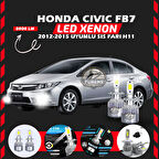Honda Civic FB7 2012-2015 Sis Fari Uyumlu Şimşek Etkili Led Xenon Performance Series H11